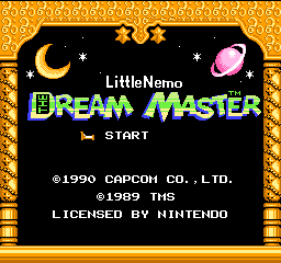 Little Nemo - The Dream Master (Europe) Title Screen